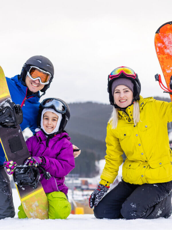 ski avec les enfants